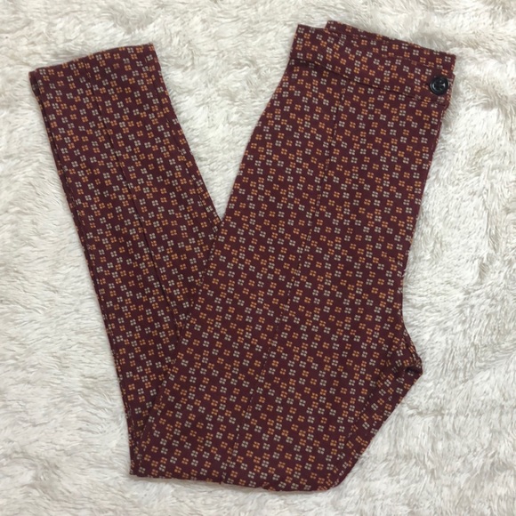 Free People Carnaby Red Patterned Pants - Picture 7 of 7